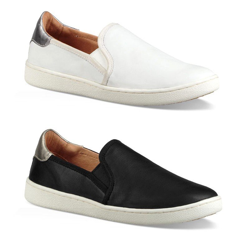 UGG アグ レディース スリッポン レザー W CAS キャス スニーカー 24cm