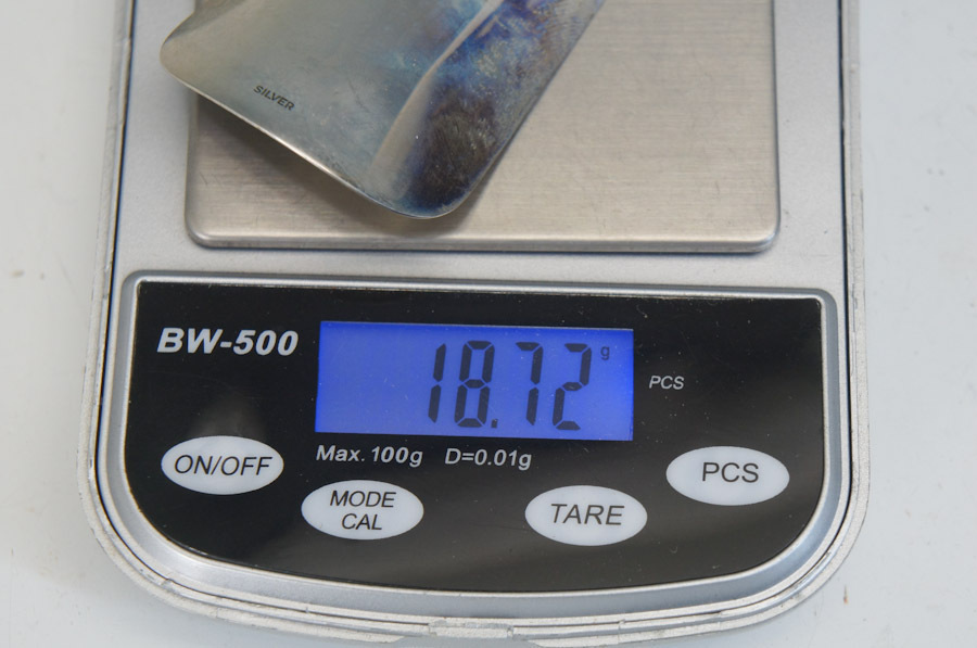 ☆SILVER 刻印☆靴べら☆重量約18.72g 銀製 SILVER◇419f28 お