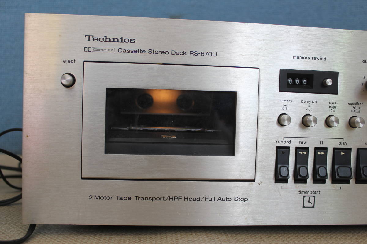 Technics RS-670U テクニクス カセットデッキ ジャンク品 RS-670U