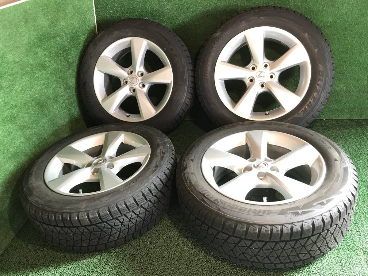 レクサス純正 18in 7.5J PCD114.3 5穴☆BS BLIZZAK DM-V2 235/60R18