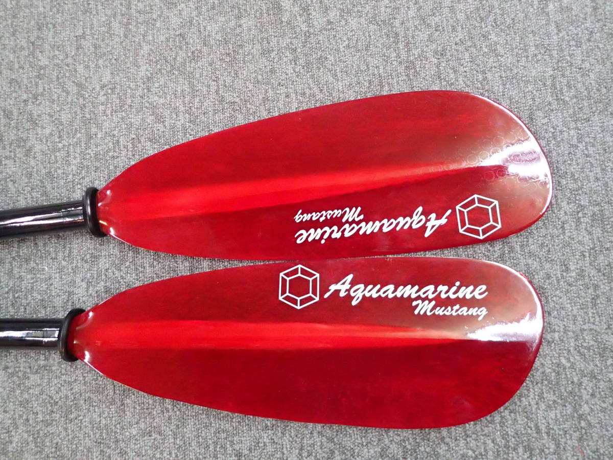 未使用品　アクアマリン　ムスタング ストレート2P　220～227cm　傷あり　02