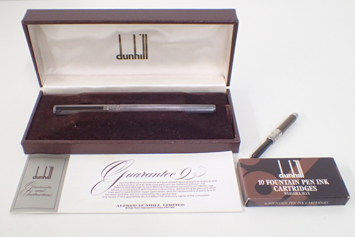 ダンヒル 万年筆 ジェムライン dunhill ペン先14K | バーレイ 14K 