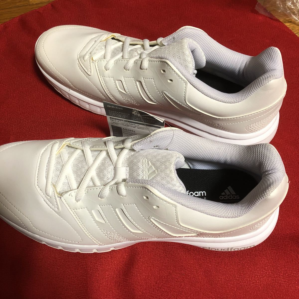 新品、未使用、スクールシューズ白、アディダス、アシックス、ミズノ3足セット