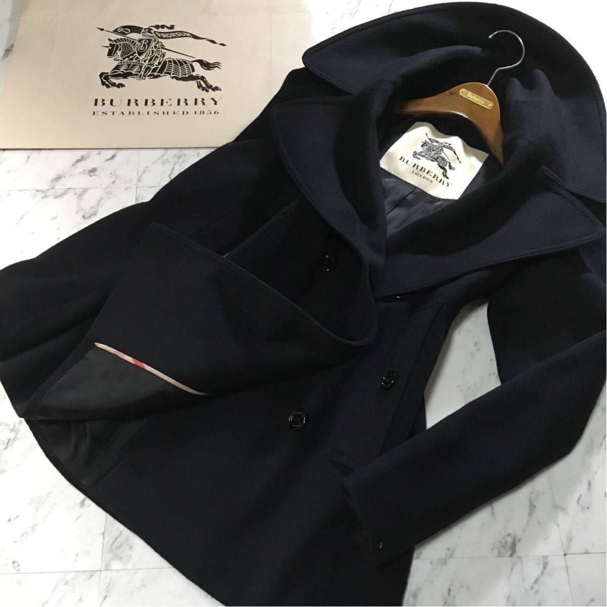 超美品BURBERRY14万超【高級カシミア使用】大人エレガントコーデ 裏地 