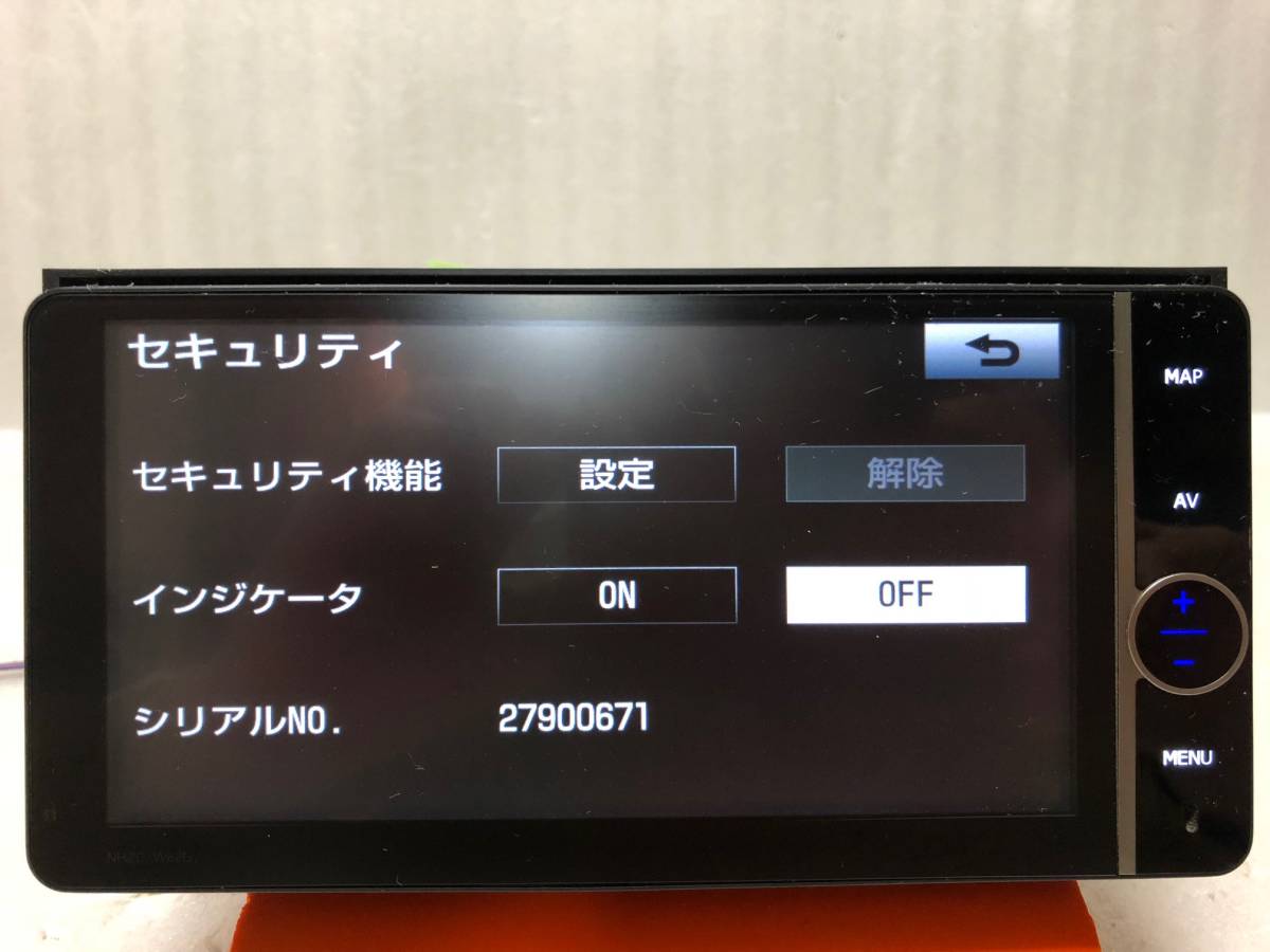 トヨタ純正 NHZD-W62G トヨタ純正ナビ セキュリティロック トヨタ純正 