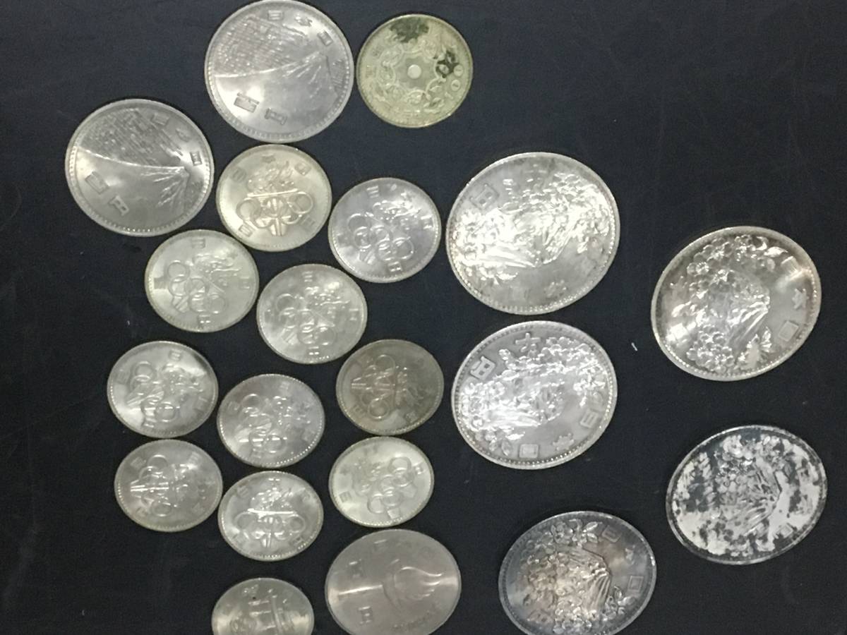 東京オリンピック 記念硬貨 銀貨 1964 昭和39 1000円5枚 100円11枚 東京オリンピック 記念硬貨 銀貨 1964 昭和39 1000円5枚 100円11枚