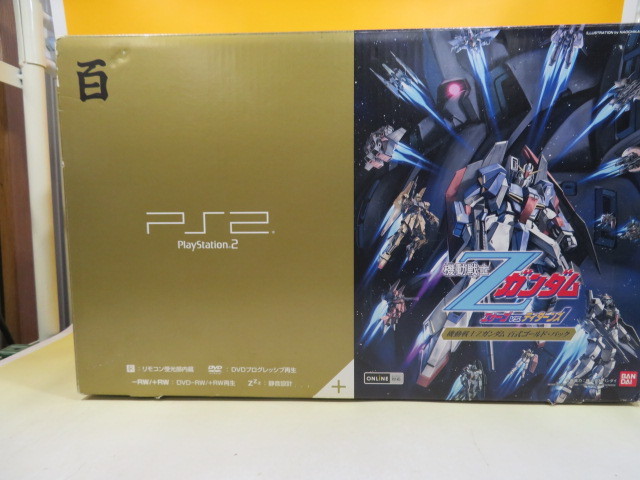 中古】PS2 本体 機動戦士Zガンダム 百式ゴールドパック SCPH-55000 GU