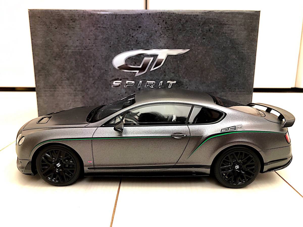 限定品　ベントレーコンチネンタルGT3-Rマットグレー1/18 品質管理カード付 即決!! 1/18 ベントレー Bentley コンチネンタル GT GT3-R マット