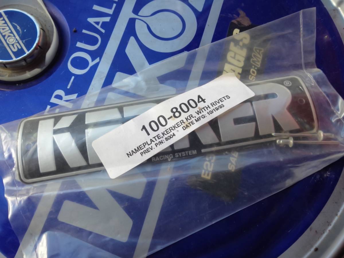KERKER アルミエンブレム RACING SYSTEM 保護フィルム付 オートバイ