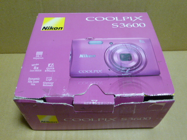 COOLPIX Nikon S3600 コンパクトデジタルカメラ ニコン コンデジ 動作