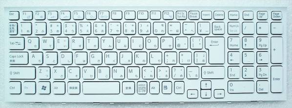 ☆SONY VAIO ノート用日本語キーボードV116630B_148-969-511白