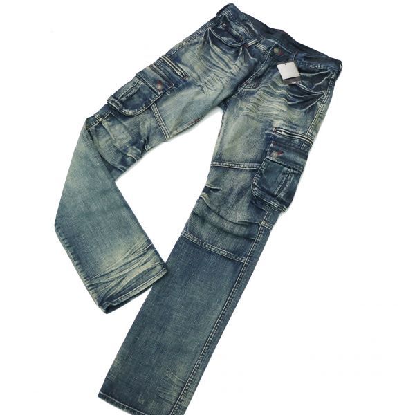 大得価，最新作 EDGE RUPERT エッジ ルパート 髭落ち ウォッシュ 加工 ストレッチ スキニー カーゴパンツ Sz.M メンズ c412bd10(ボトムス)｜売買されたオークション情報、yahooの商品情報をアーカイブ公開 - オーク ボトムス