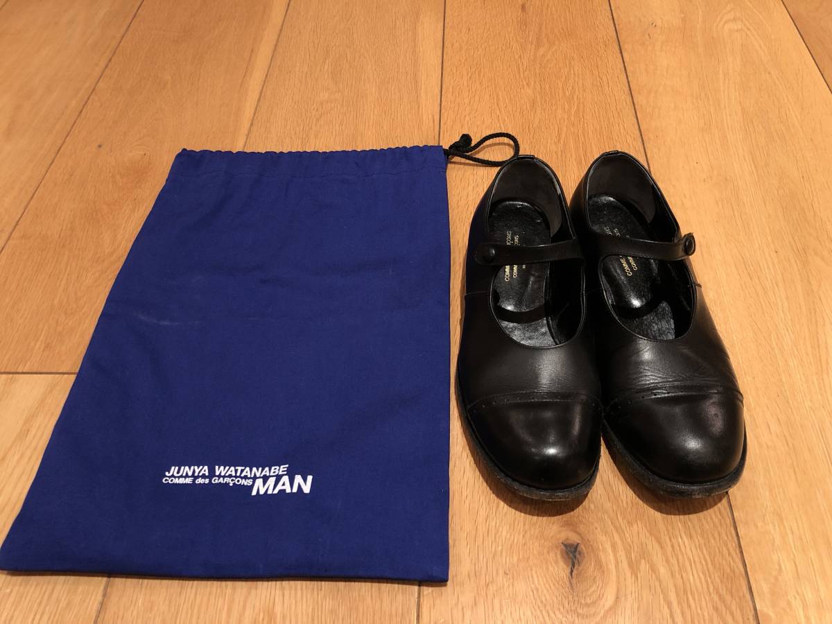 COMME des GARONS コムデギャルソン ストラップレザーシューズ 24.0㎝