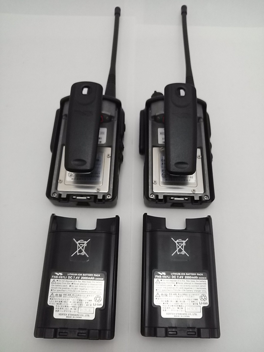 送料無料】☆スタンダード VX-D591UCAT デジタル簡易無線機 免許局 2台