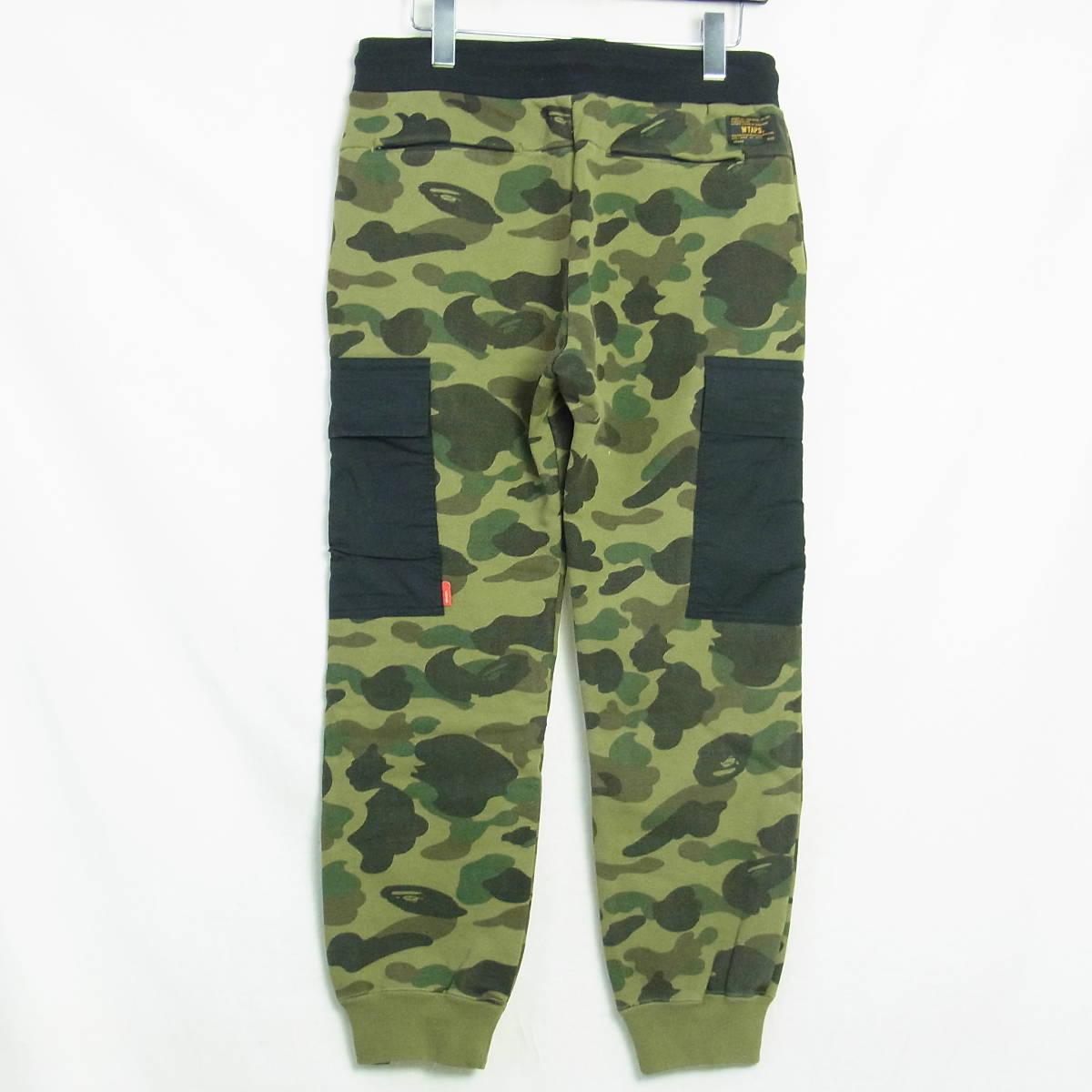 【タグ付き未使用】WTAPS×A BATHING APE ダブルタップス×エイプ CAMO スウェット パンツ 2 カーキ