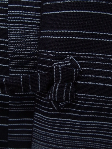 ★着物10★ 1円 化繊 羽織 紗 夏物 横縞 単衣 身丈82cm 裄66.5cm [同梱可] ☆☆