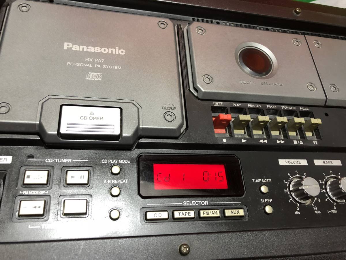 RX-PA7パナソニックRIDDIMVOX リディムボックス 1か月保証 Panasonic
