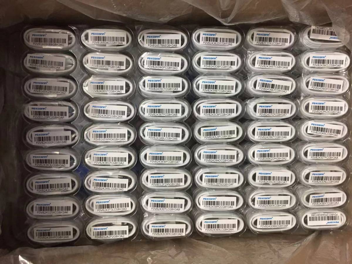 Lightning cable ライトニングケーブル 2メートル ipad 2m 100個セット ケーブルiPhone用　