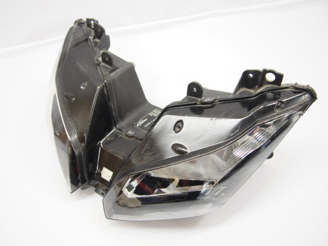 ニンジャ250純正ヘッドライト_割れはなし&frasl;補修や加工に・NINJA300&frasl;～17年