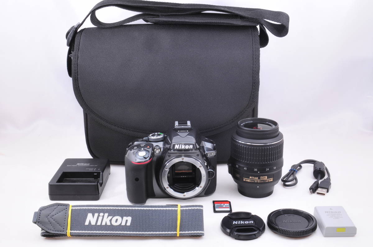 【希少カラー！新品同様】ニコン Nikon D5300 VRレンズセット 【ショット数極小】
