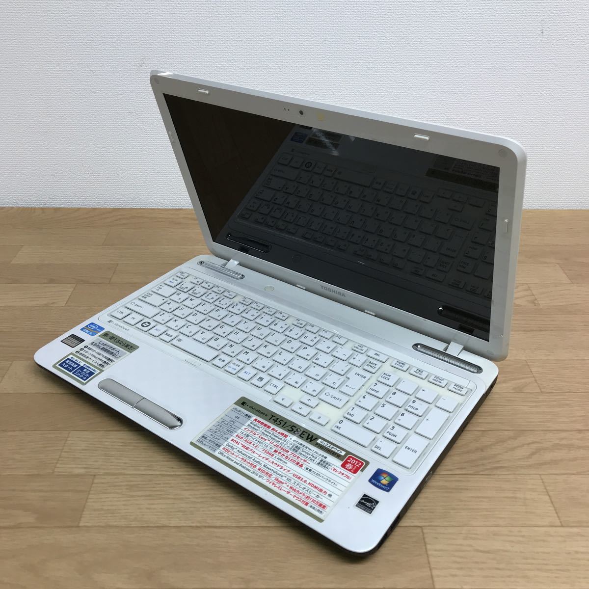 ジャンク■TOSHIBA■ノートパソコン■dynabook■T451/58EW■PT45158EBFW【MKY23A】