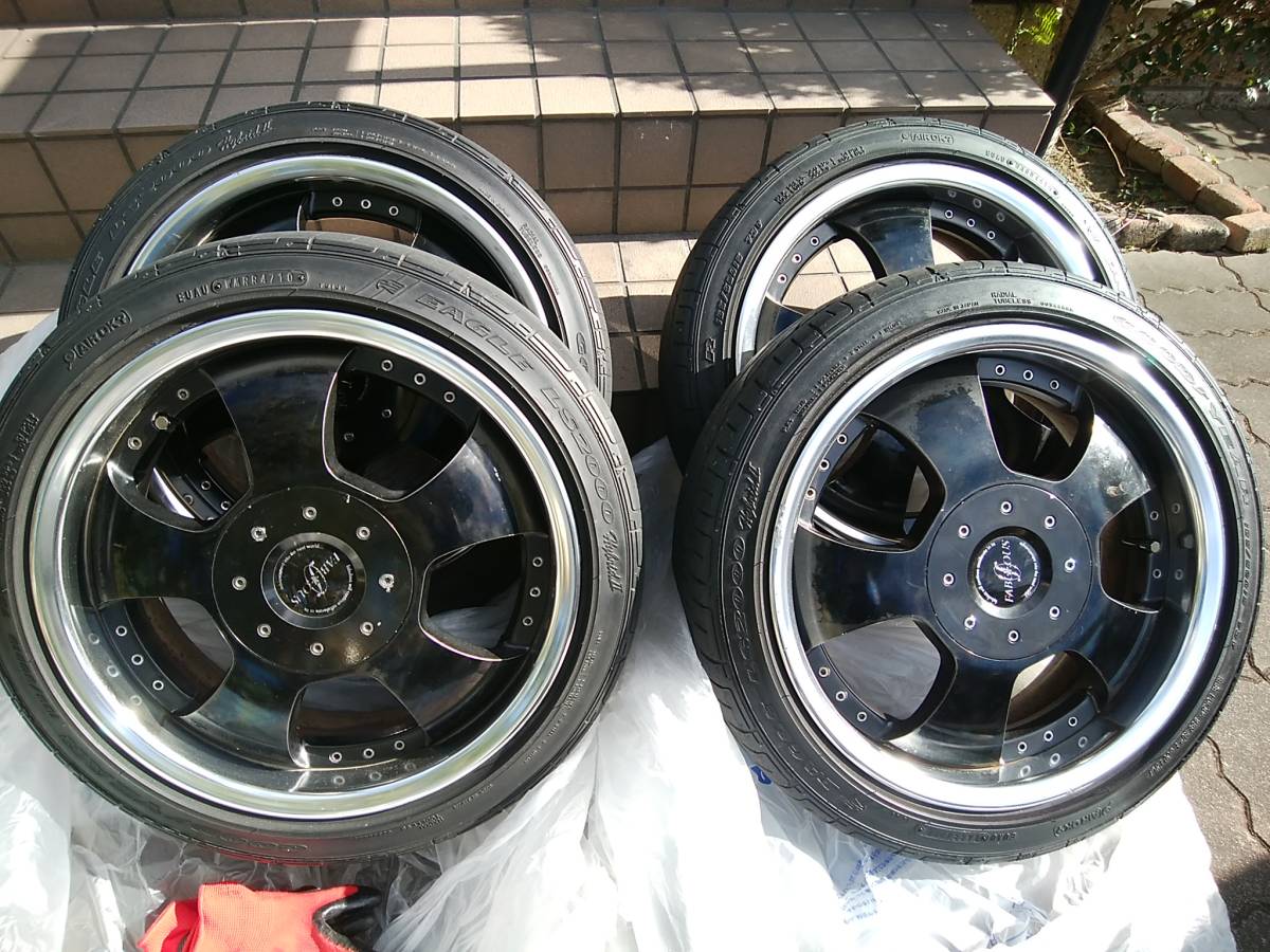 美品希少　ファブレス　プロファンド　ブラック　深リム　5.5-15+38　165-50-15_1