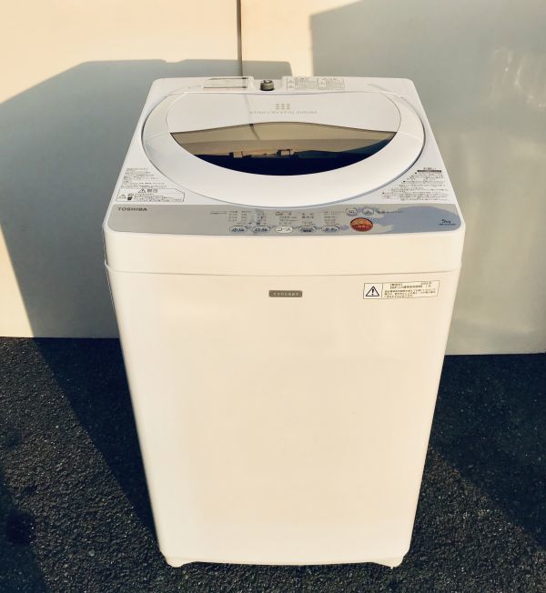 東芝2016年製 全自動洗濯機5kg TOSHIBA 東芝 全自動洗濯機 AW-