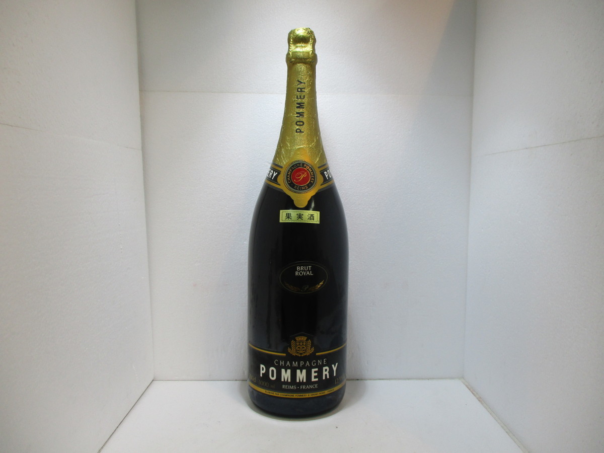 POMMERY Brut Royal ポメリー シャンパン 3L 3000ml 木箱入 古酒 E52827(その他)…