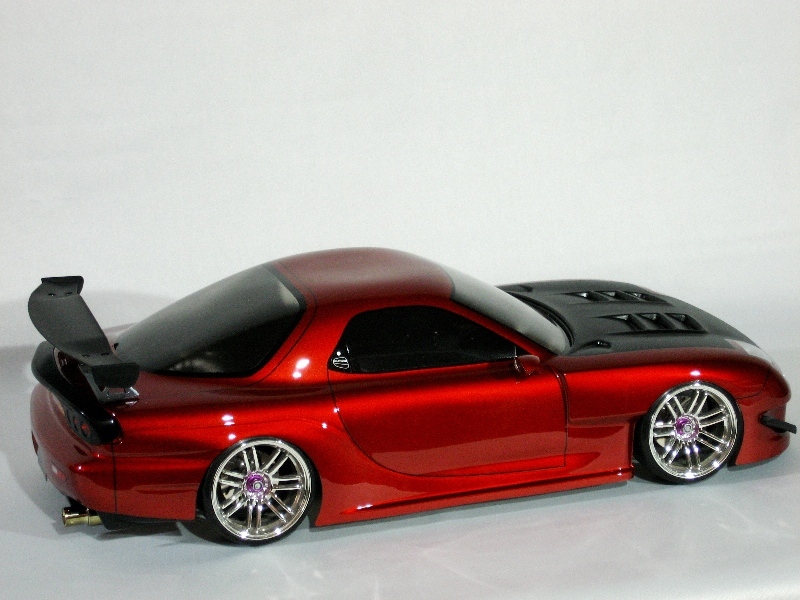 ラジコンボディ 塗装済 FD3S RX-7 ボディ キャンディレッド 新品塗装済
