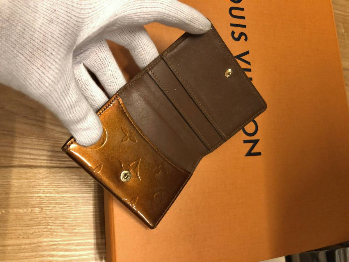 状態良好♪ルイヴィトンモノグラム、ブロンズ！名刺入れカードケース
