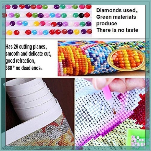 新品★どこよりも安い！Fipart DIYクロスステッチキットダイヤモンド絵画,インテリア クリスマス プレゼント ホーム レスト_2