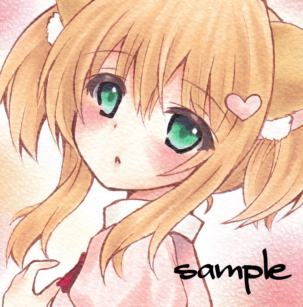 手描きイラスト＊オリジナル 猫耳メイド お尻(手描きイラスト)｜売買