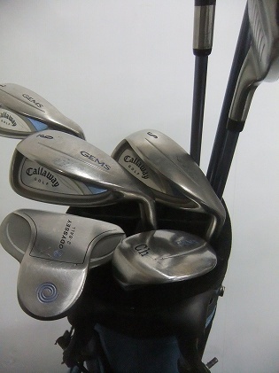 女性用バッグ付キャロウェイ●GEMS 8本 日本仕様W(b1-15-9)