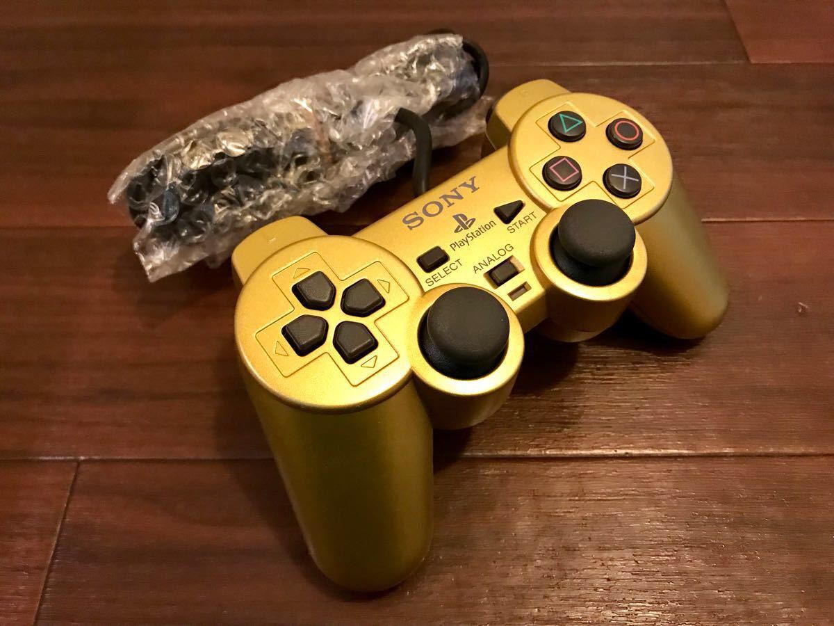 ☆新品☆1点限り☆コレクション整理品☆デュアルショック2 コントローラー ゴールド PS2 ☆