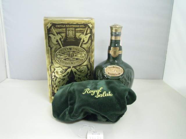 古酒【未開栓】ROYALSALUTE/ロイヤルサルート21年 箱 巾着袋付き 700ml