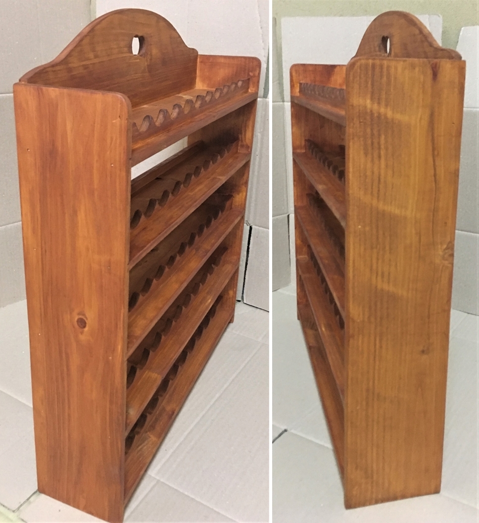 【送料無料】★絵具ラック トールペイント等アクリル容器コンパクト収納★ペイントシェルフオーバー100 no.515OAK-03 壁付置型兼用オーク色
