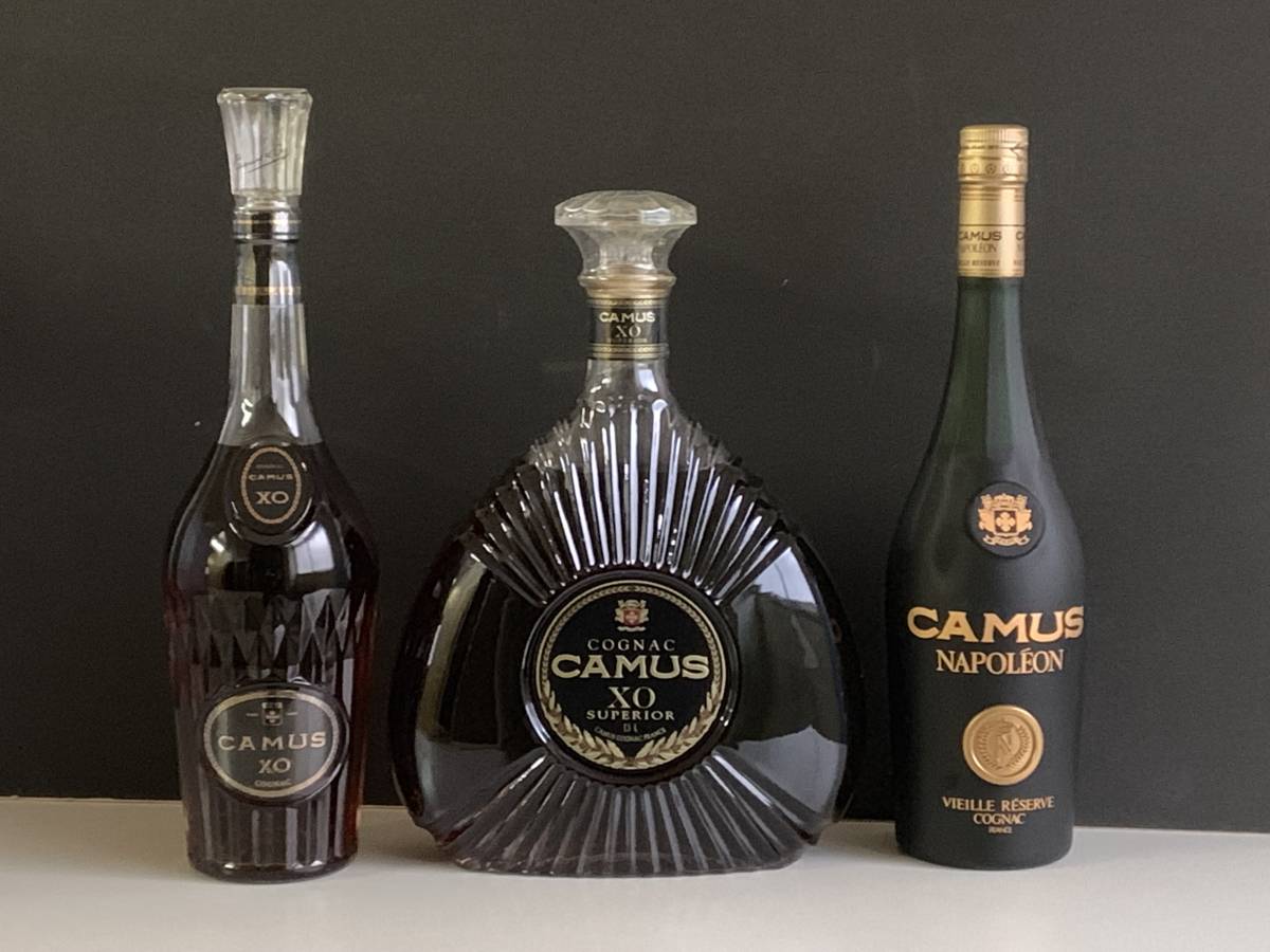 CAMUS XO NAPOLEON SUNTORY BRANDY XO 3本 CAMUS XO NAPOLEON SUNTORY