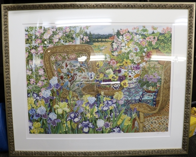 John Powell | ジョンポーウェル 庭園の花 アートポスター 額付き 江夏