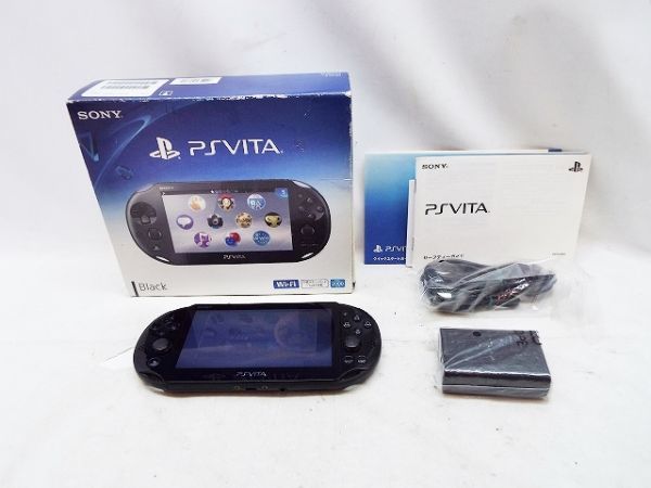 t586 35 SONY PSVITA 本体 PCH-2000 ブラック ジャンク_1
