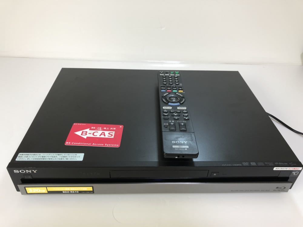 完全動作品☆SONY BDZ-RS10 ブルーレイレコーダー リモコン付き 【公式