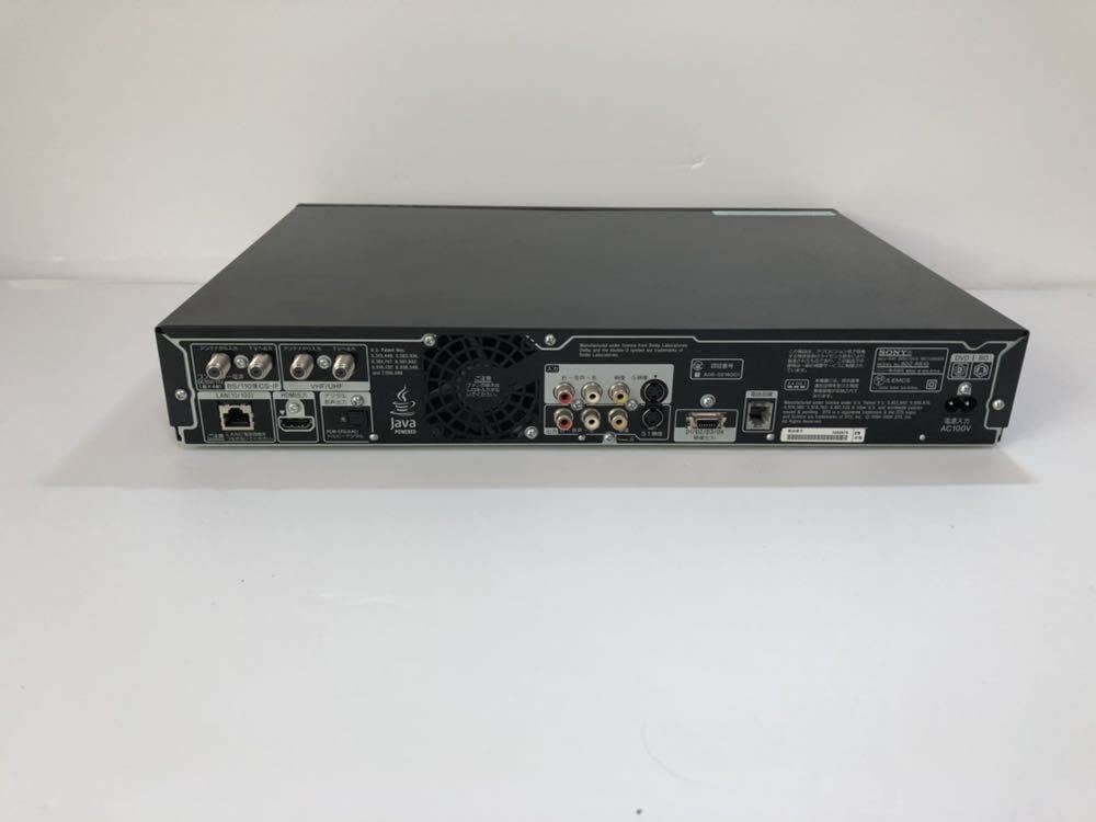 完全動作品☆SONY BDZ-RS10 ブルーレイレコーダー リモコン付き 【公式