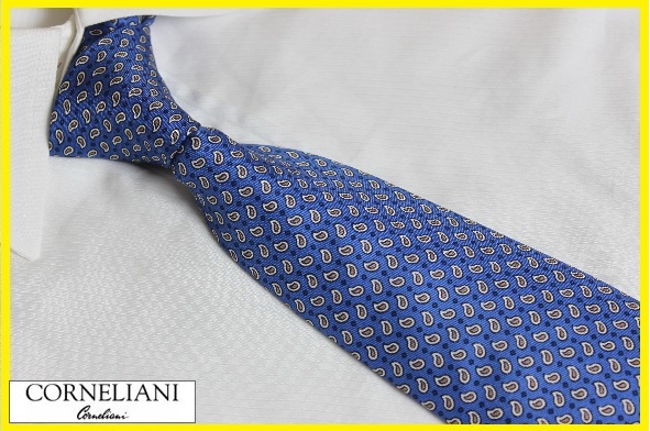 新品コルネリアーニ(CORNELIANI) 100%シルクデザイン柄ネクタイ タイ NO.358(ブルー)HAND STITCHING 新品コルネリアーニ(CORNELIANI) コルネリアーニ イタリア製 NO.317(ゴールド×サックス) HAND NO.248(ネイビー×シルバー・サックス)HAND
