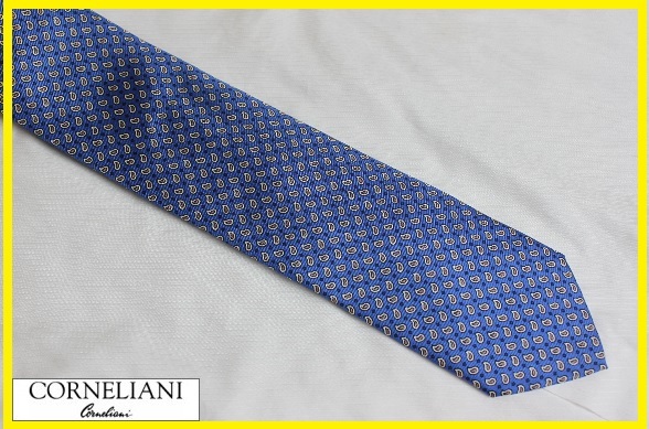 新品コルネリアーニ(CORNELIANI) 100%シルクデザイン柄ネクタイ タイ NO.358(ブルー)HAND STITCHING 新品コルネリアーニ(CORNELIANI) コルネリアーニ イタリア製 NO.317(ゴールド×サックス) HAND NO.248(ネイビー×シルバー・サックス)HAND