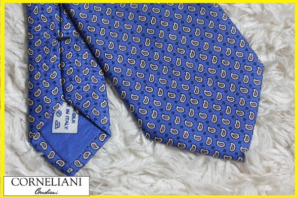 新品コルネリアーニ(CORNELIANI) 100%シルクデザイン柄ネクタイ タイ NO.358(ブルー)HAND STITCHING 新品コルネリアーニ(CORNELIANI) コルネリアーニ イタリア製 NO.317(ゴールド×サックス) HAND NO.248(ネイビー×シルバー・サックス)HAND