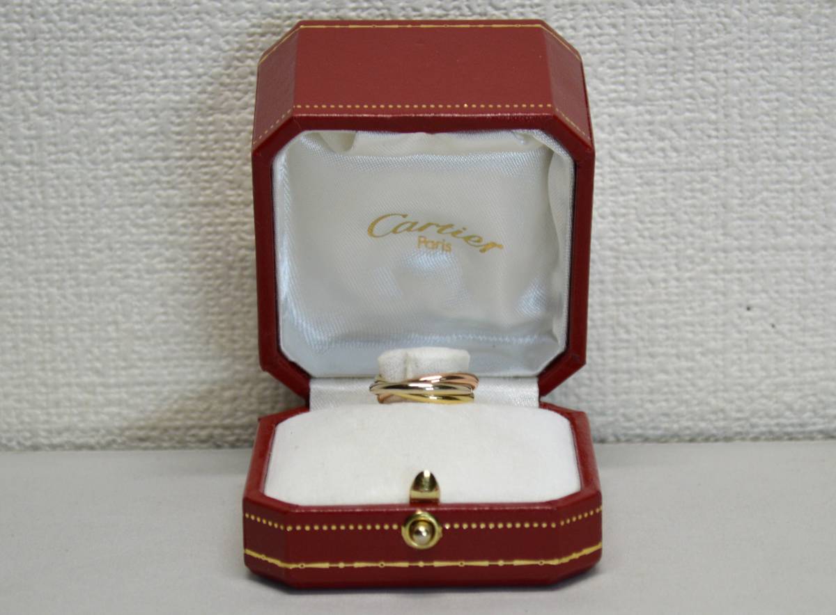 3連 カルティエ Cartier トリニティ トリニティリング リング 