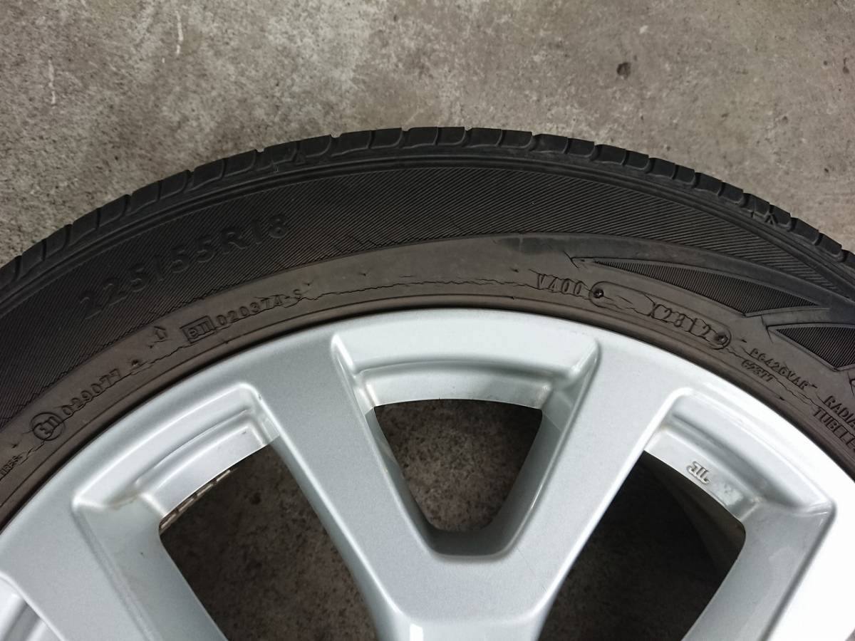 日産エクストレイル純正 アルミホイール 18×7JJ +40 5H PCD 114.3 タイヤ 225/55R18　③_3