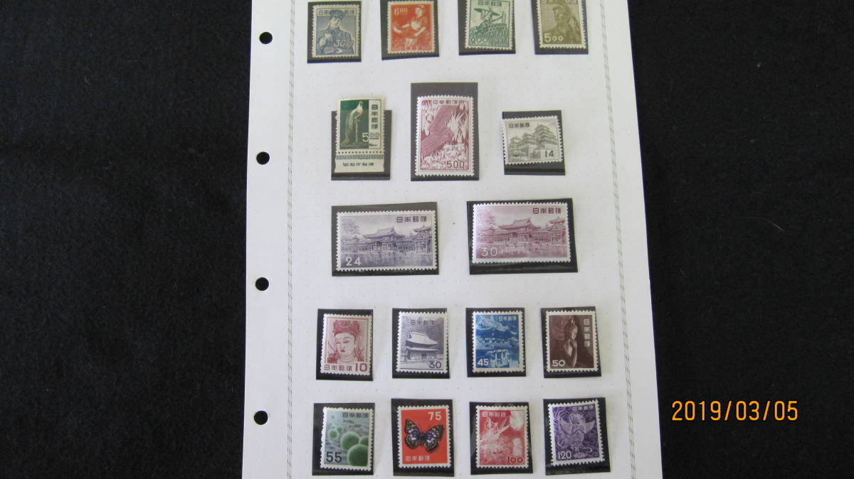 ☆　日本未使用通常切手【八つ橋・平等院鳳凰堂・鵜飼・郵便配達員】　☆_1