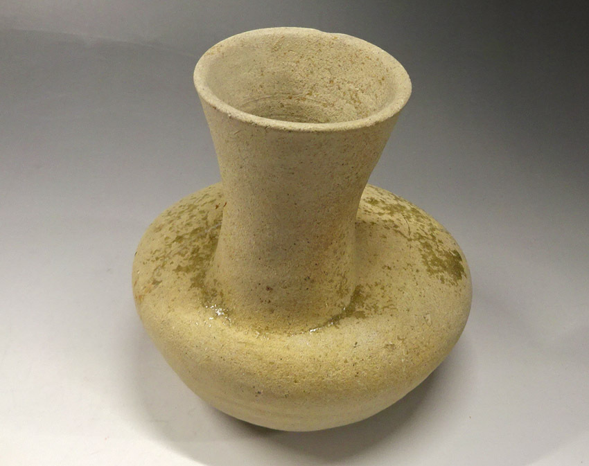 緑屋□i9*c 時代物 須恵器 長頚壷 箱付 高約15.3cm 発掘 土器 03087#80
