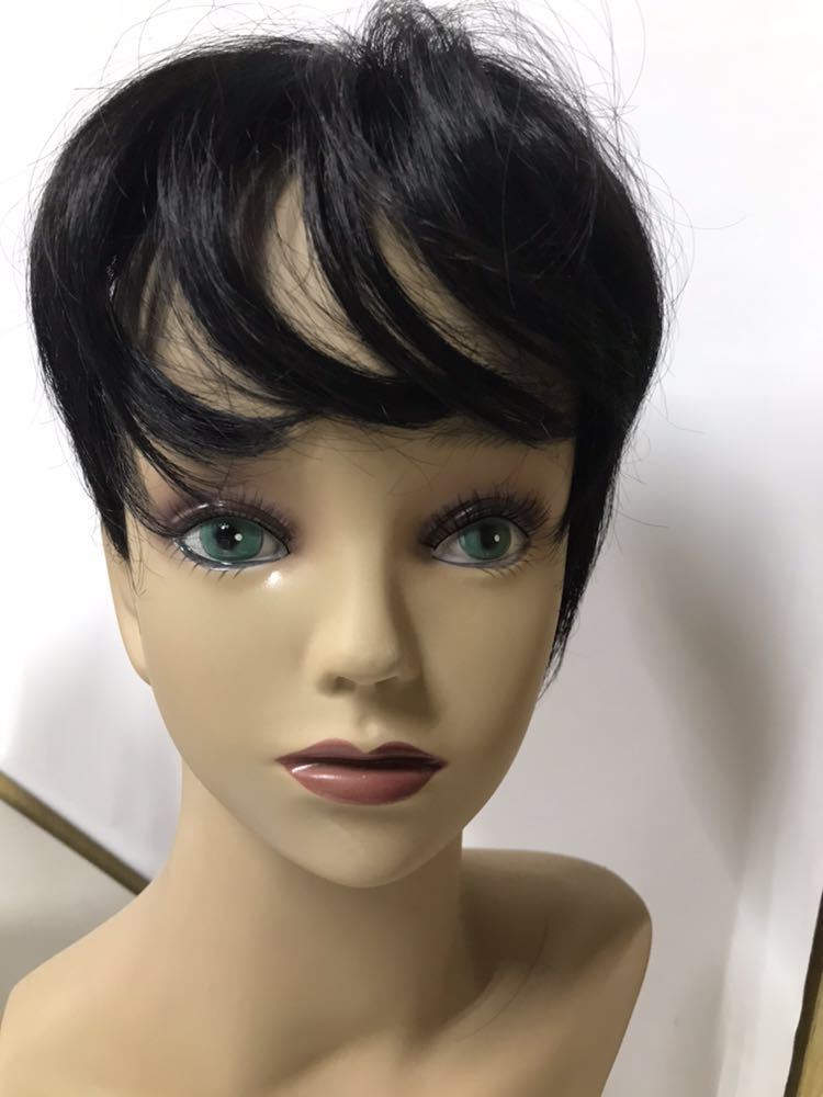 ♪ NAO-ART ナオアート 蜂の巣 ショートウィッグ かつら 黒_2