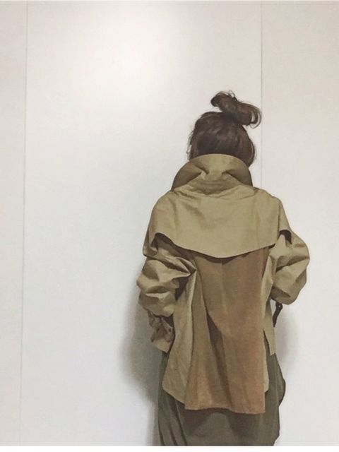 ショートトレンチ jonnlynx jonnlynx(ジョンリンクス) 異素材切替 